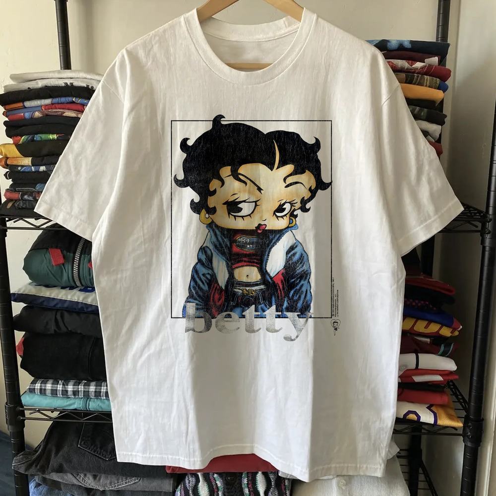 1997 Betty Boop Street , White Tee